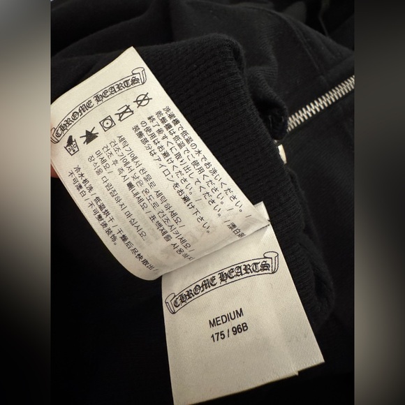 CHROME HEARTS ASPEN EXCLUSIVE HEAVY WEIGHT HOOD ZIP UP BLACK MEDIUM - Picture 8 of 10